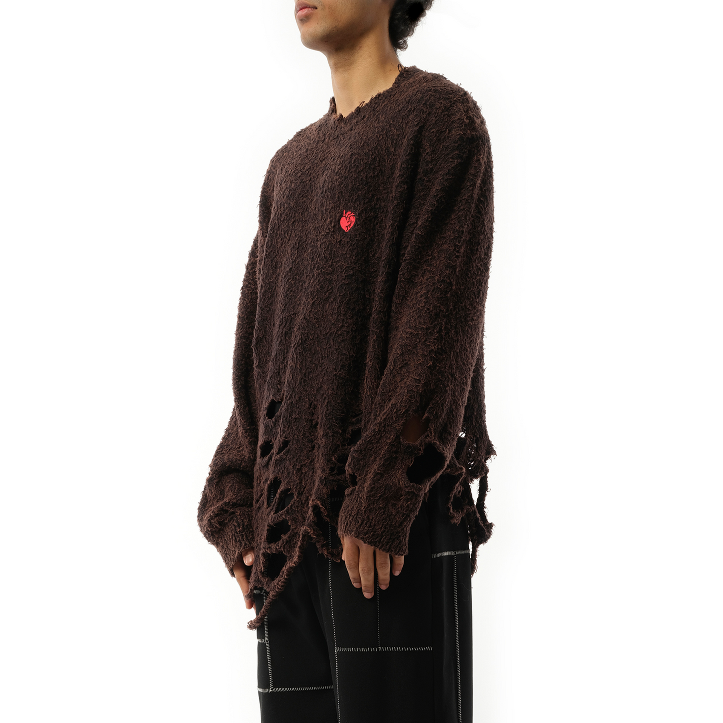 Zombie Silhouette Knit Sweater in Black