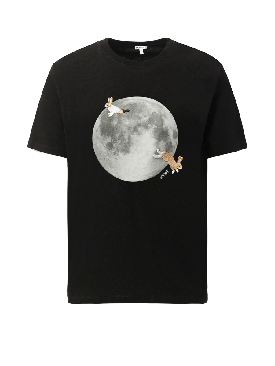 Loewe Moon Print T-Shirt in Black