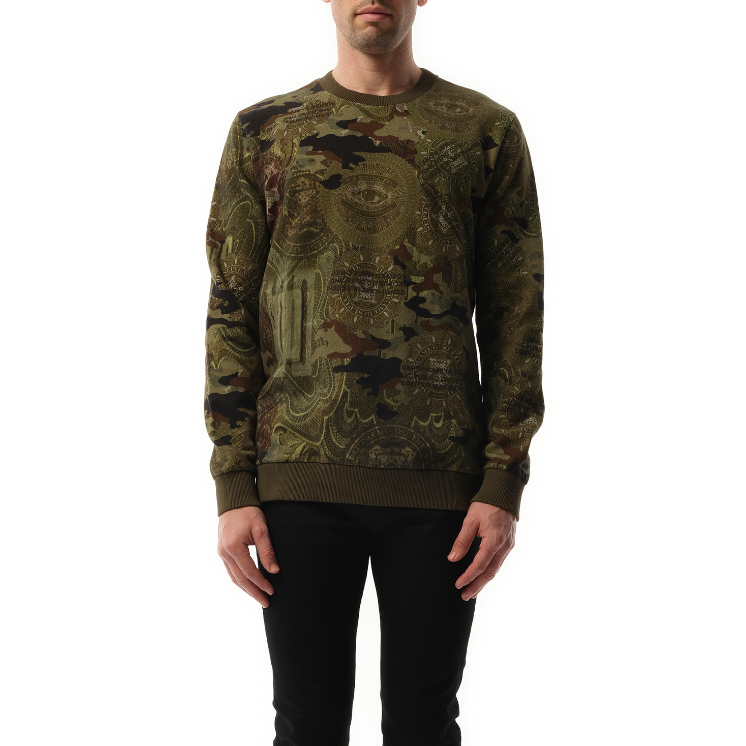 Podium Dollar Sweatshirt in Khaki