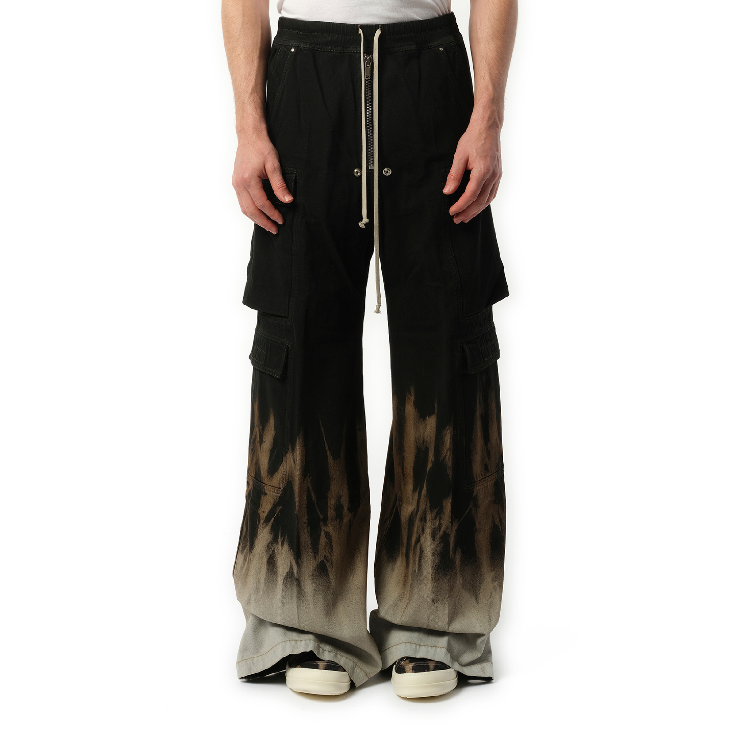 Double Cargo Jumbo Bela Pants in Black/Terra