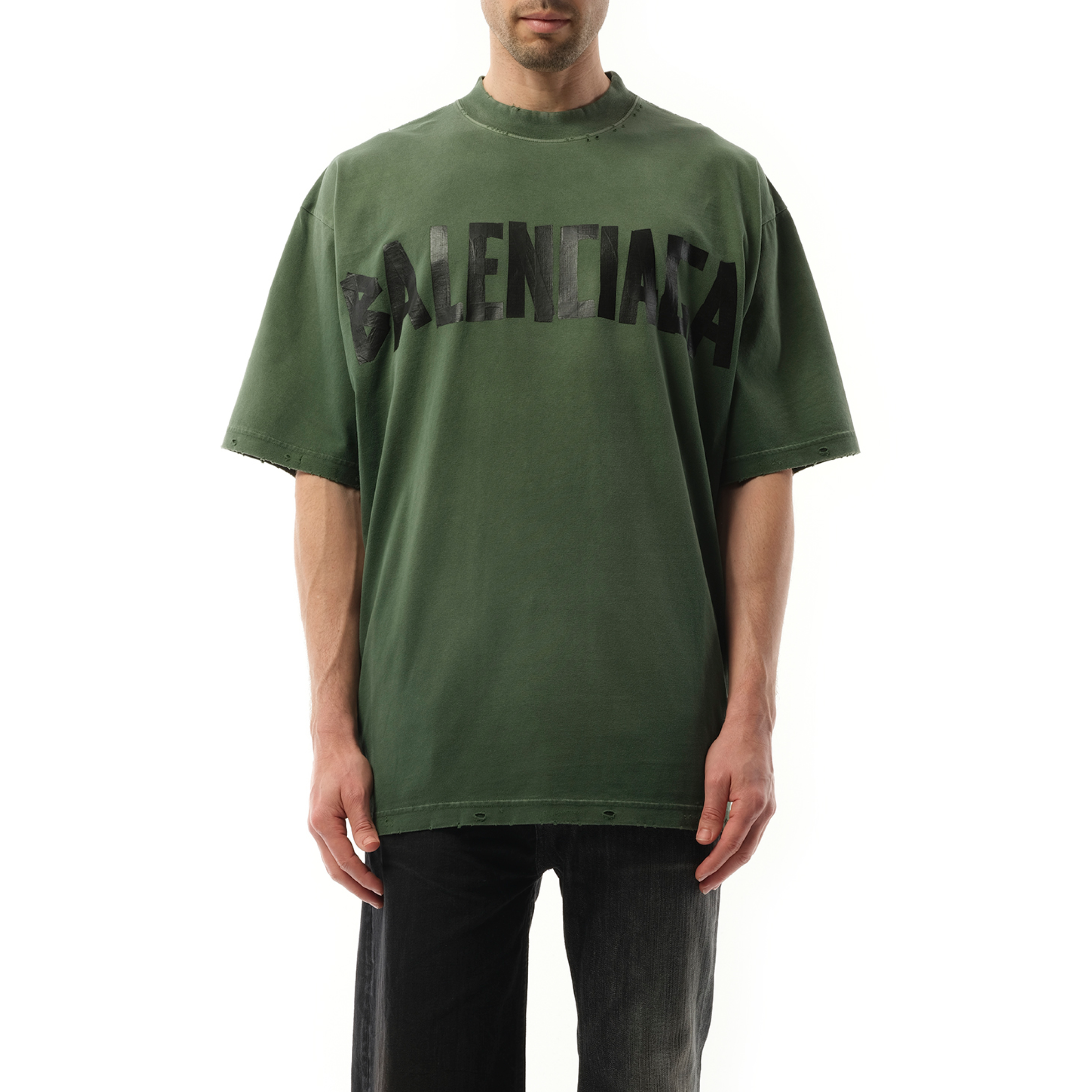 Gaffer Type Medium Fit T-Shirt in Green