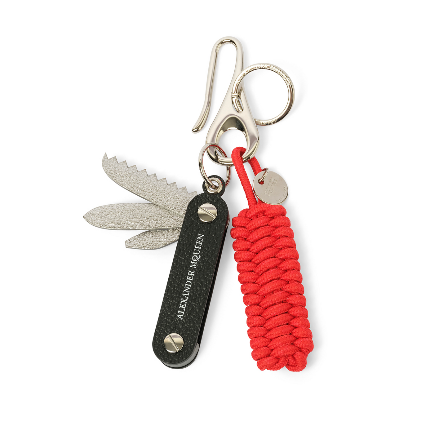 Braid Knife Keyring in Black