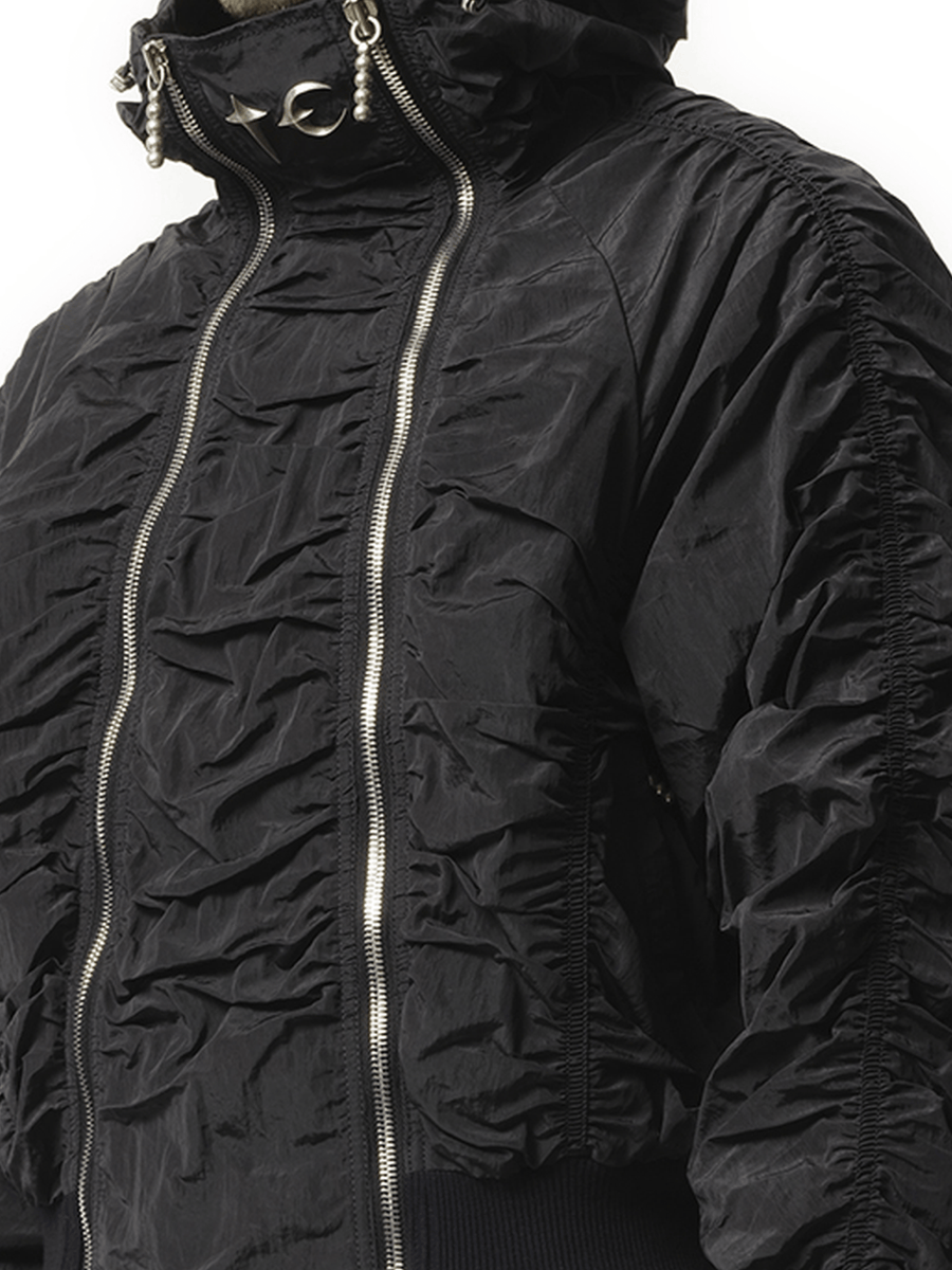 Thug Club Scarred Double Flying Bio Jacket in Black