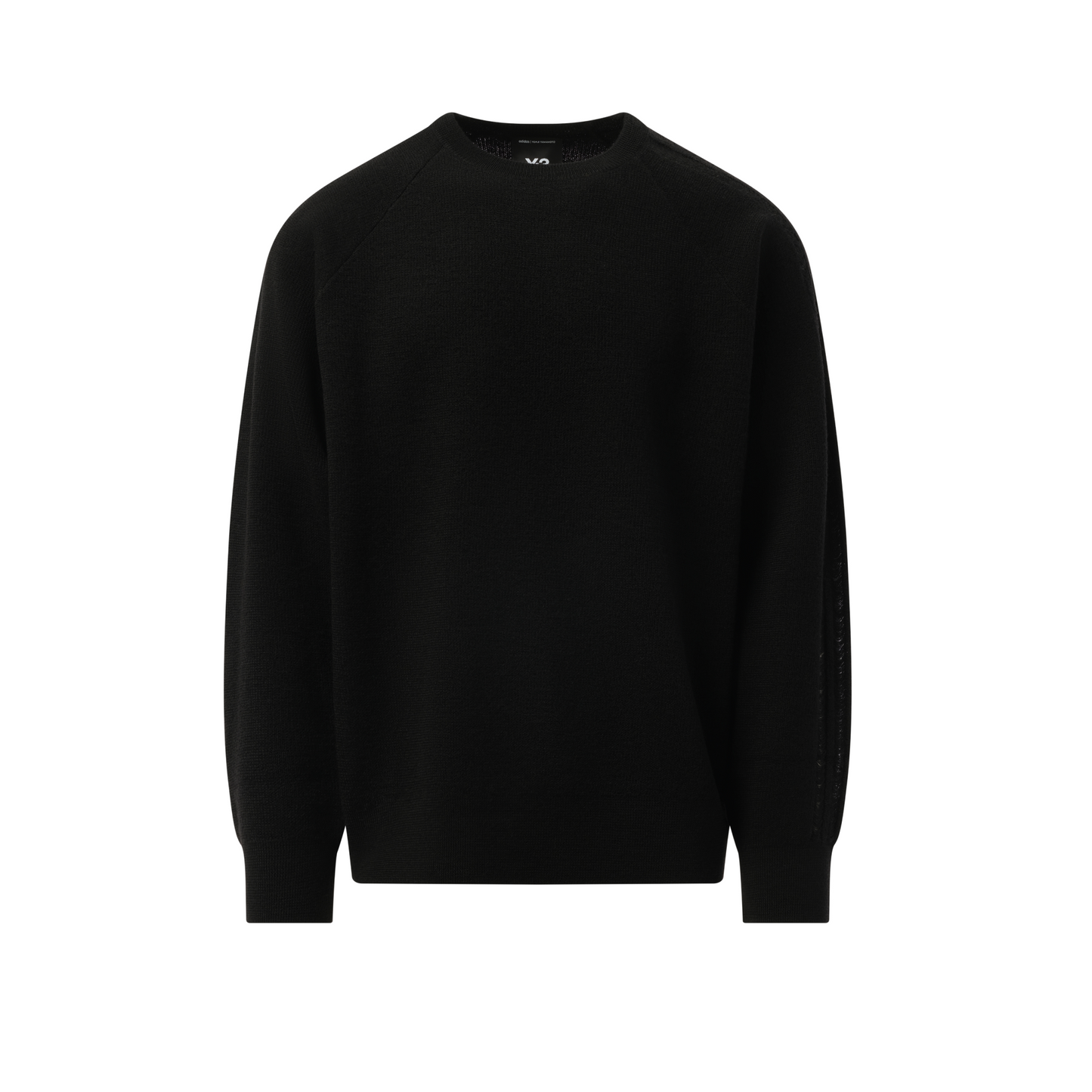 3 Stripe Knit Sweater in Black