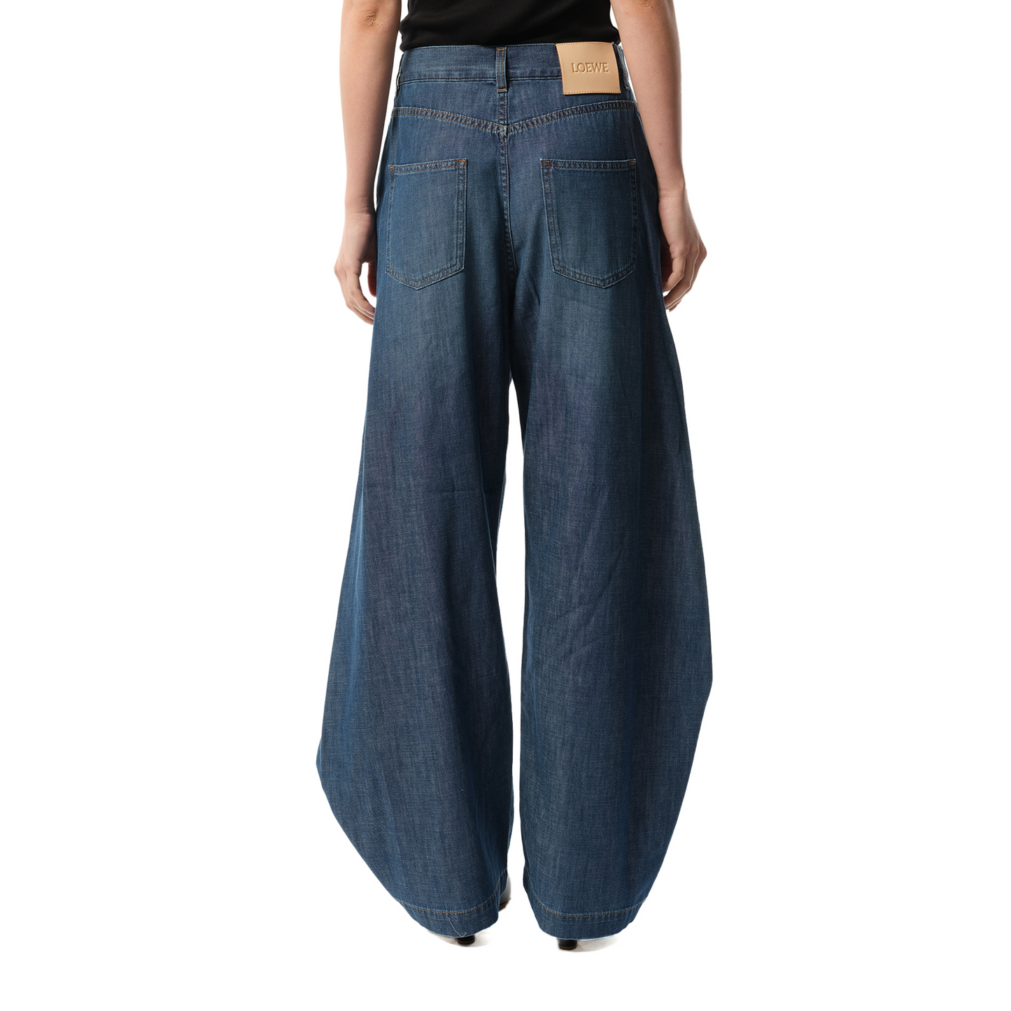 Balloon Trousers AF in Washed Blue