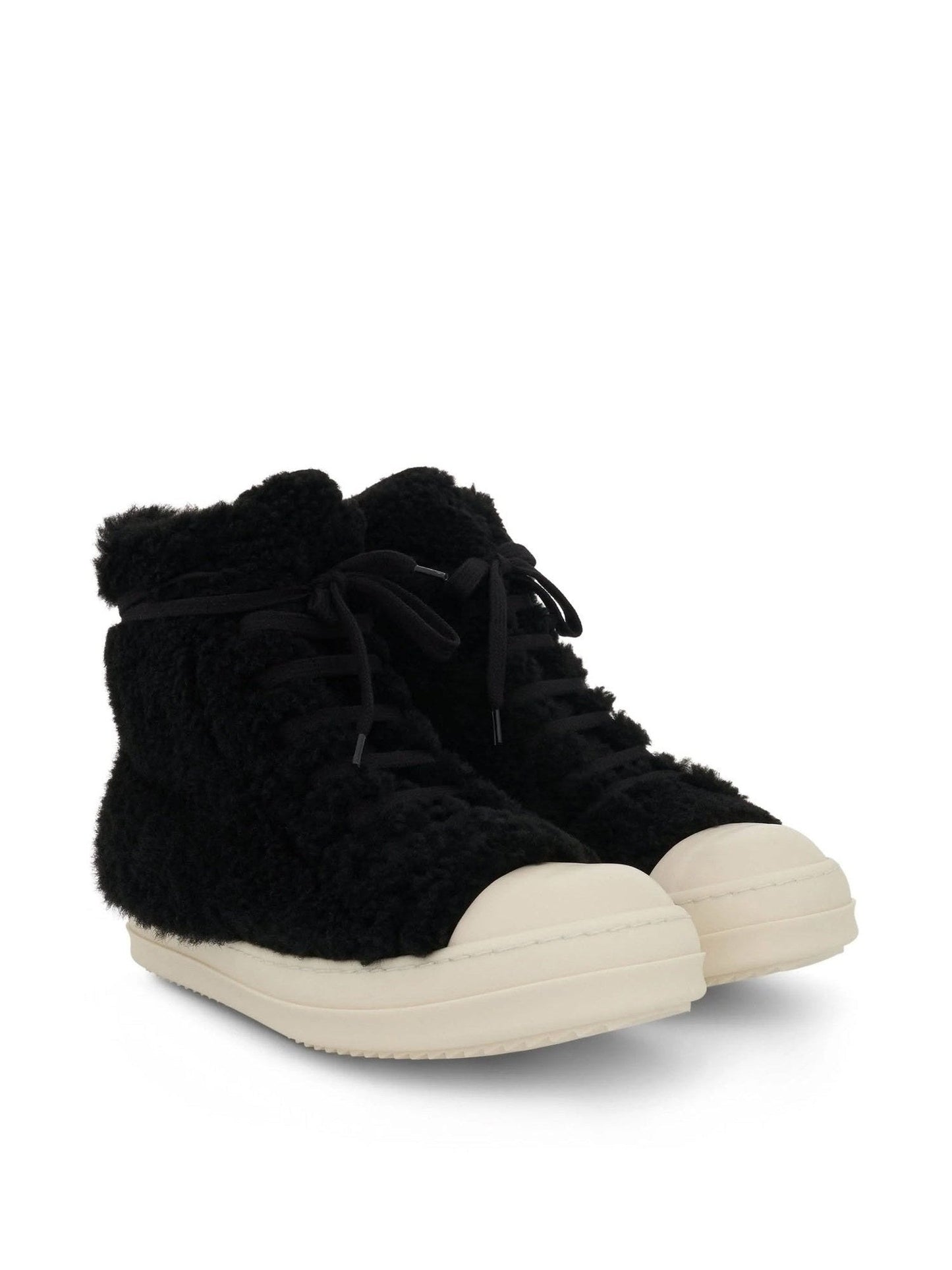 Strobe Shearling Sneaker in Pearl Zebra