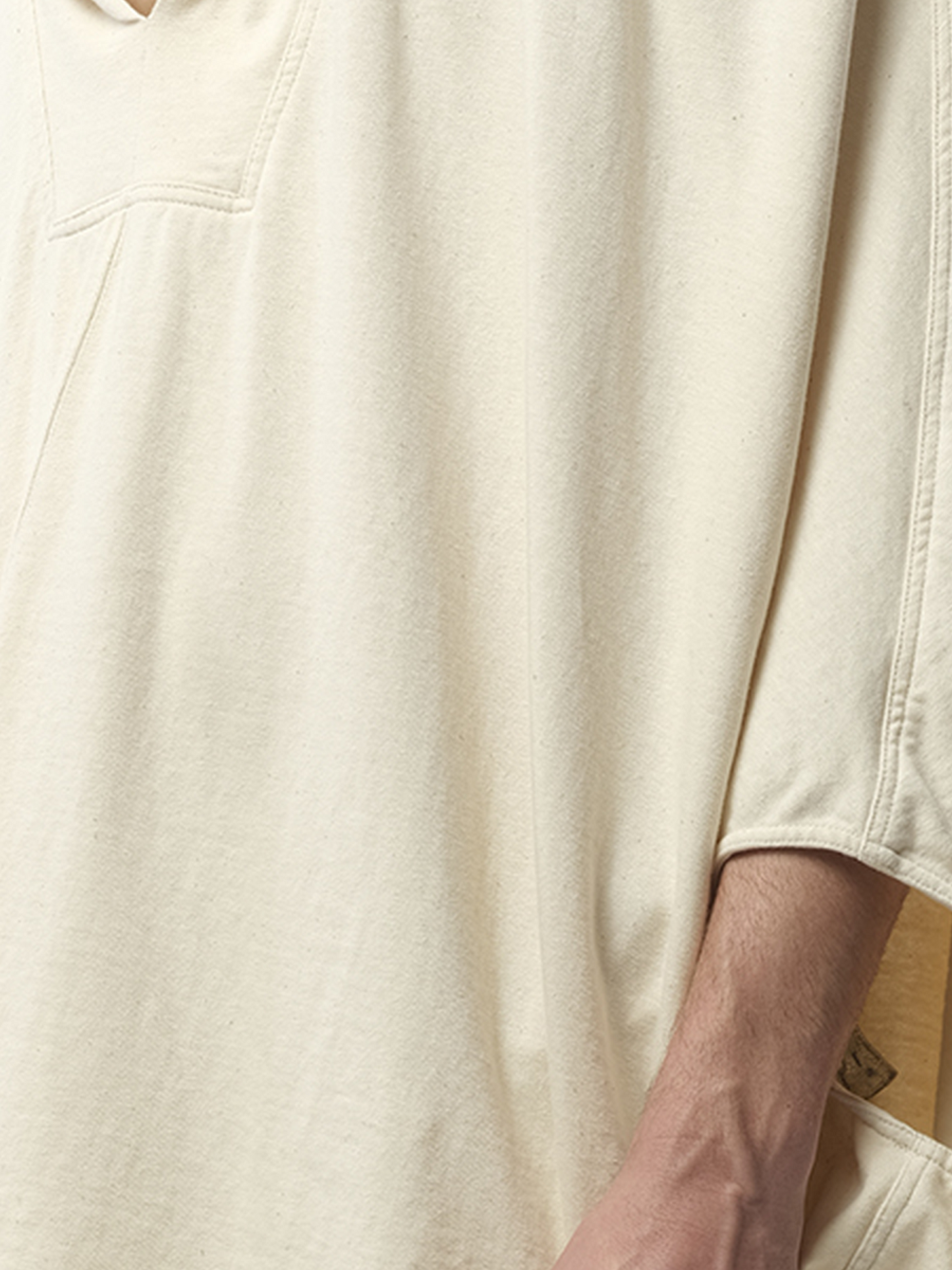 Rick Owens Hooded Kaftan in Natural