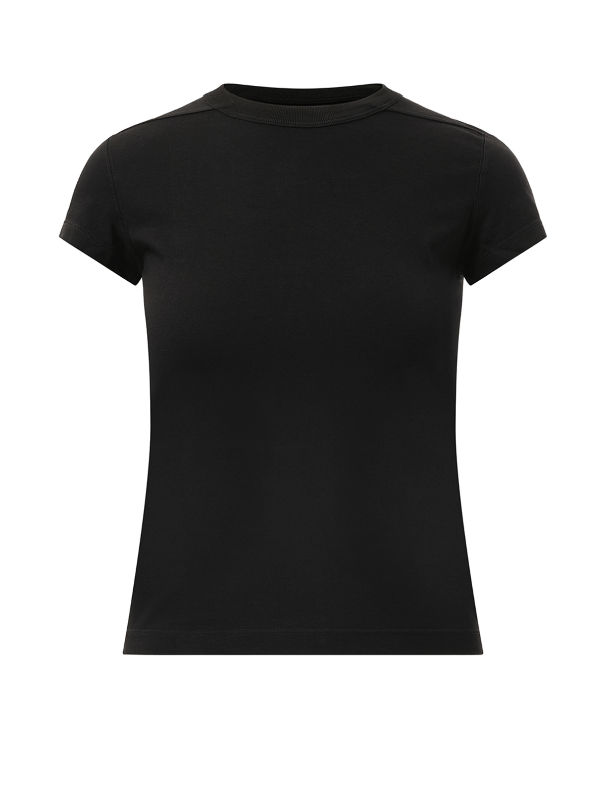 Rick Owens Cropped Level T-Shirt in Black