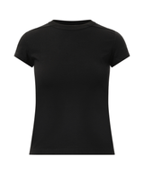 Rick Owens Cropped Level T-Shirt in Black