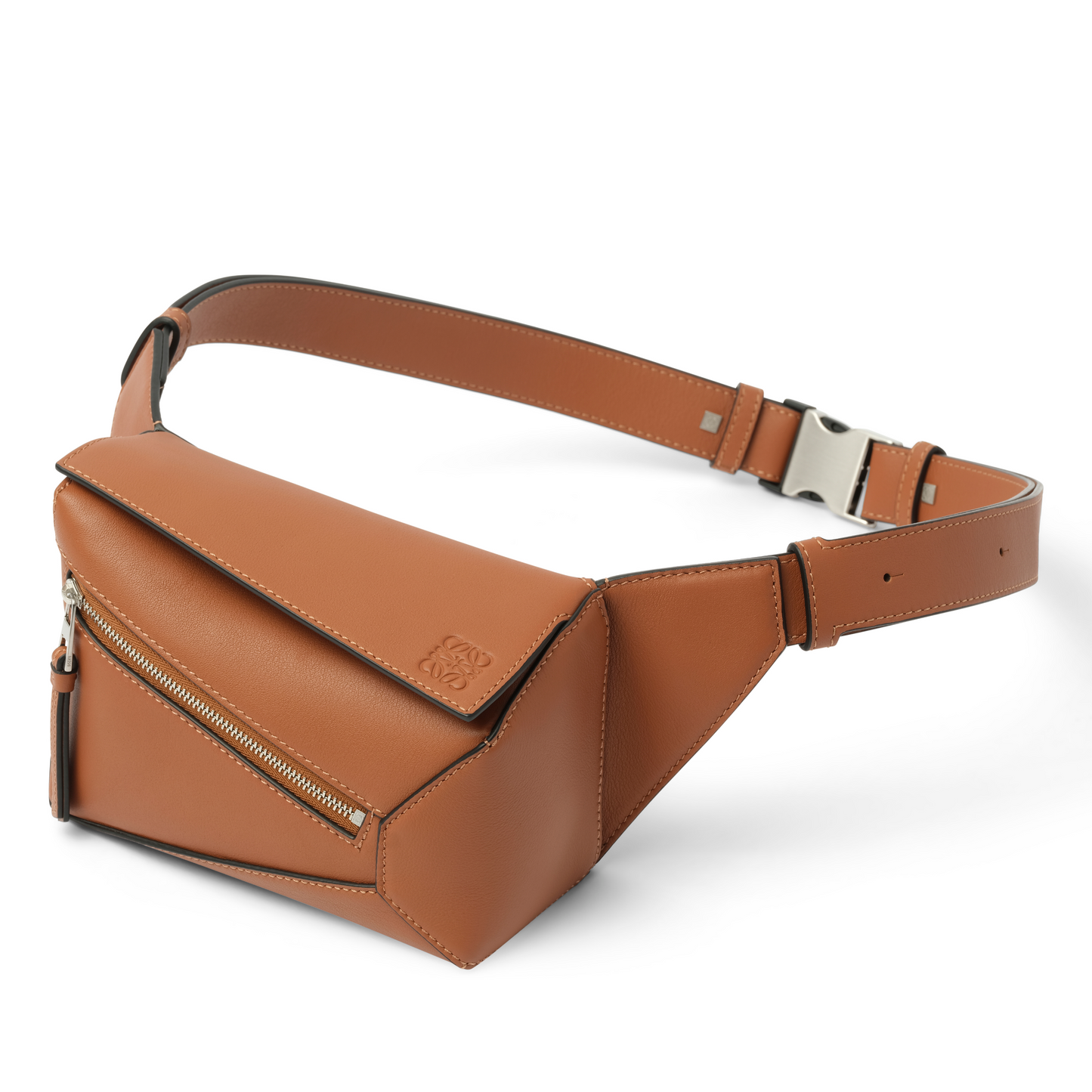 Puzzle Edge Mini Bumbag in Tan