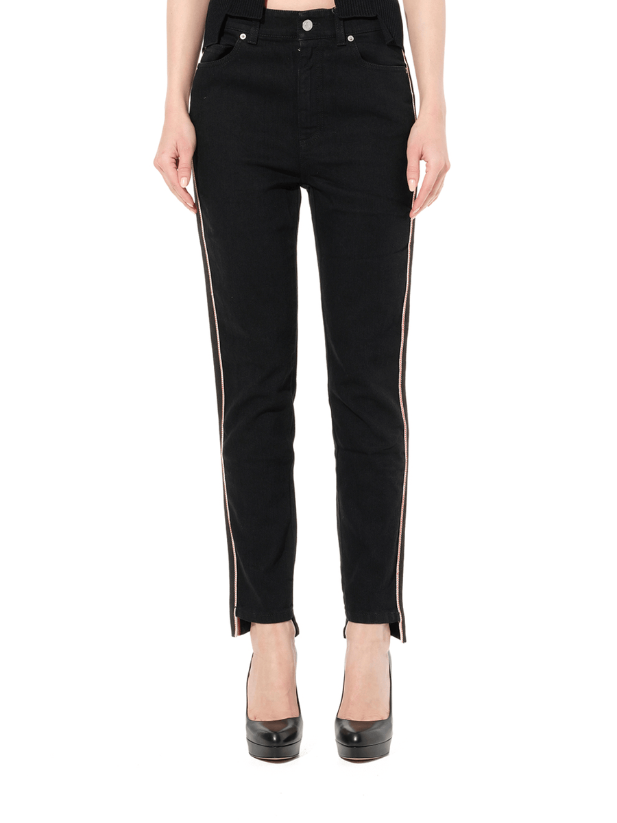 Emb Denim Jeans in Black