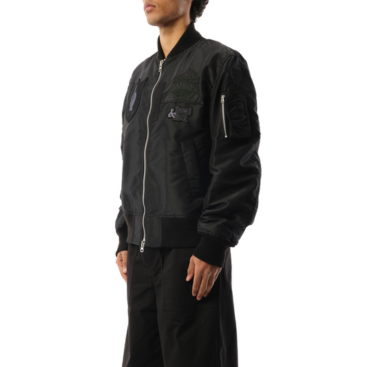 Sacai Gonz Nylon Twill Blouson in Black