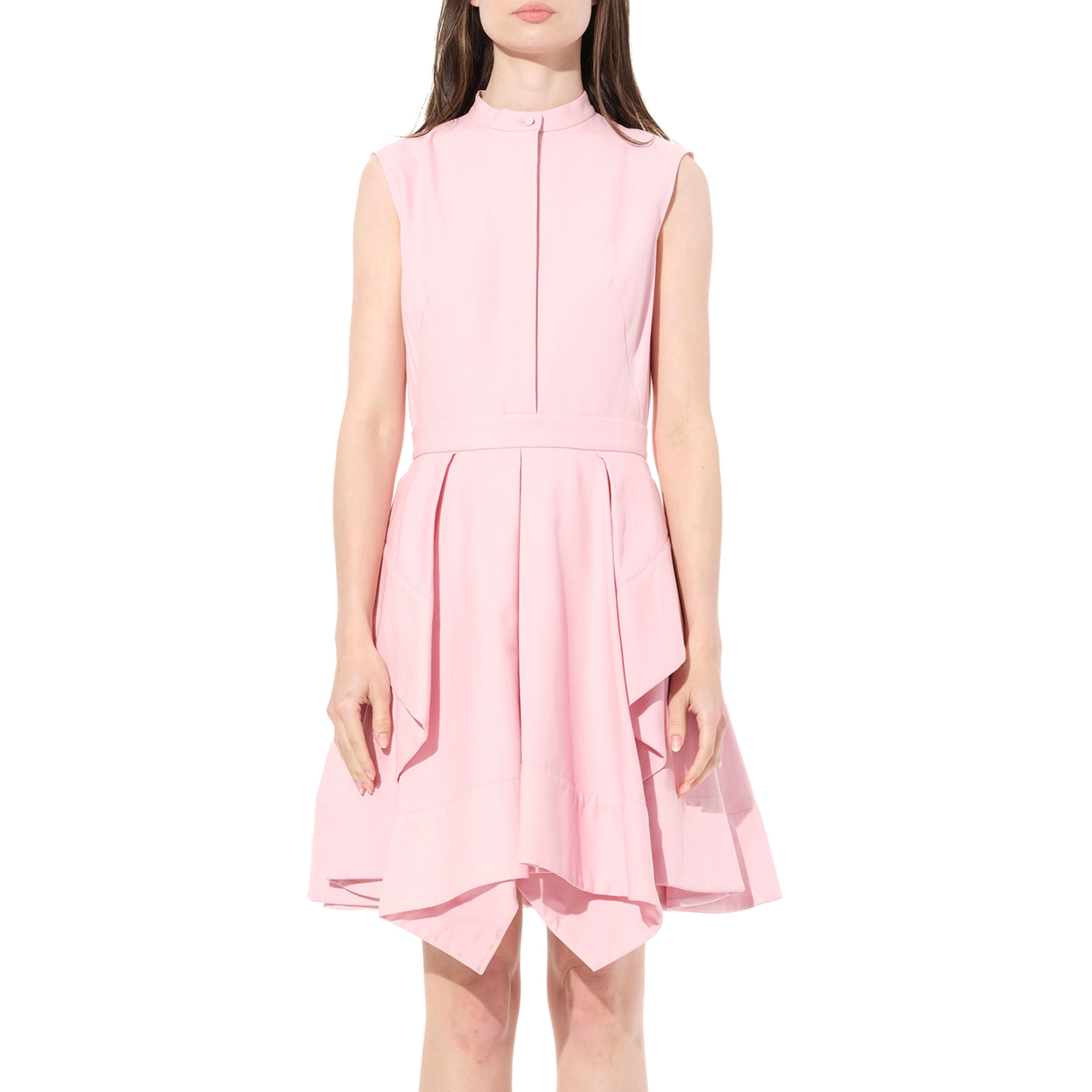 Cotton Piquet Dress in Pink