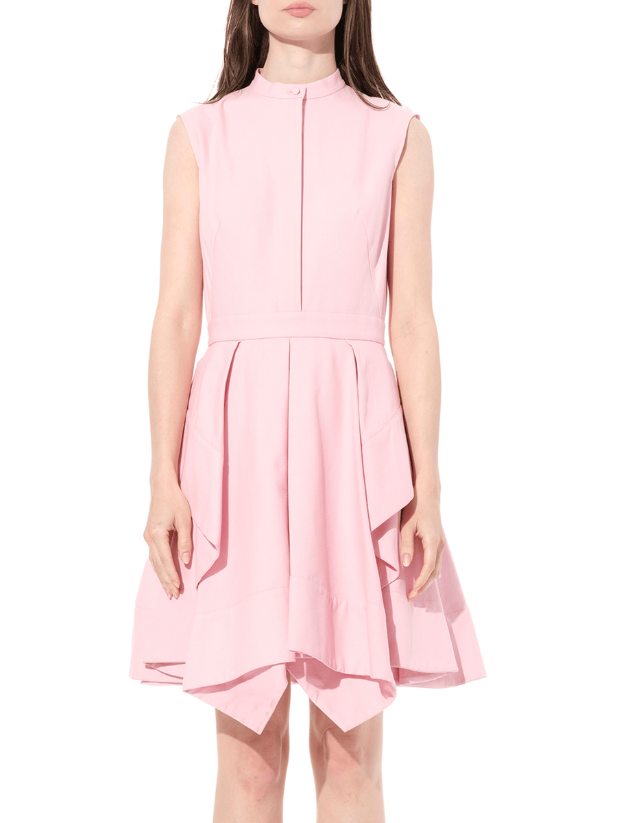 Cotton Piquet Dress in Pink