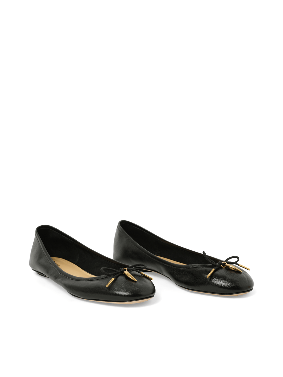 Iris Ballerina in Black Front View | CHLOE