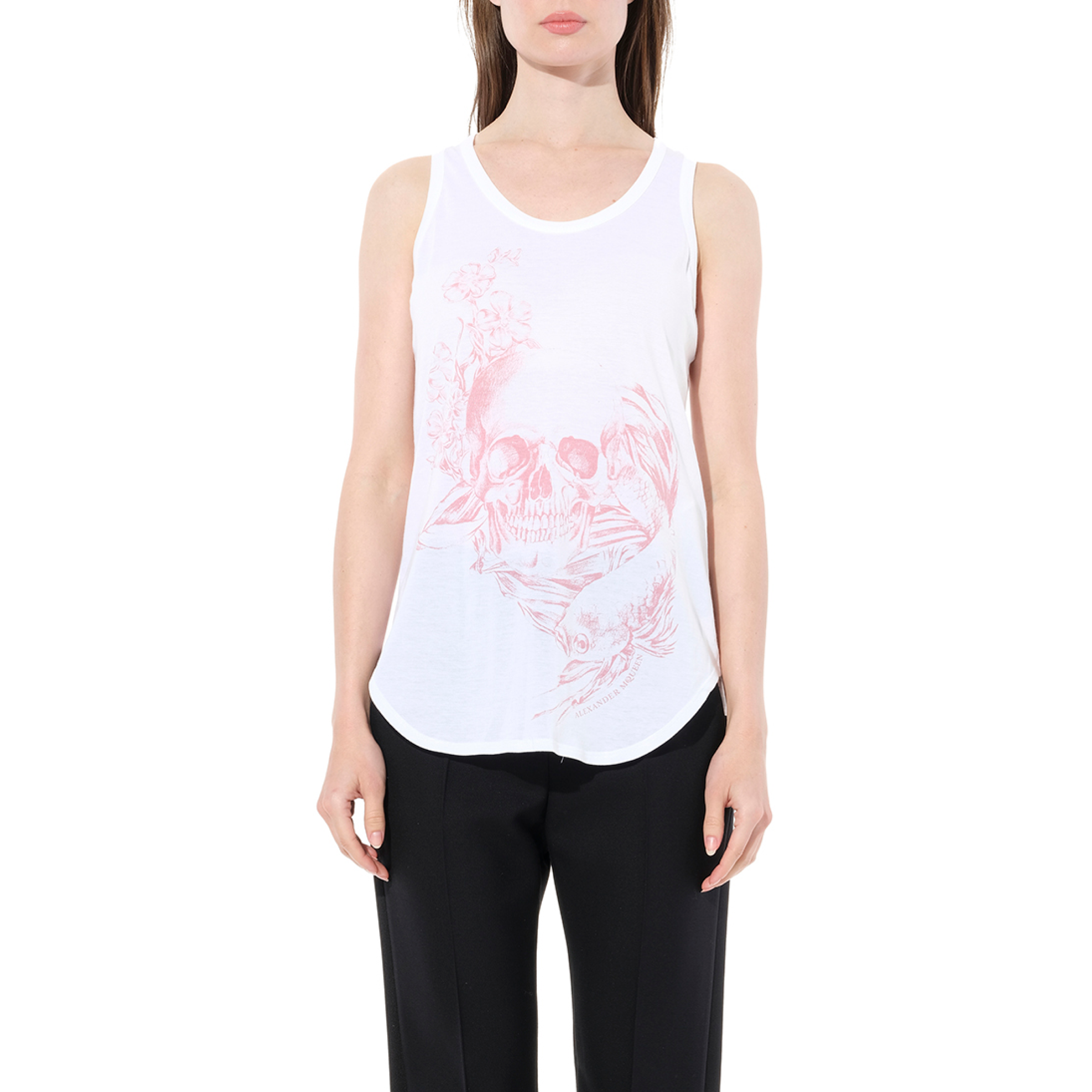 Skull Oversize T-Shirt in White