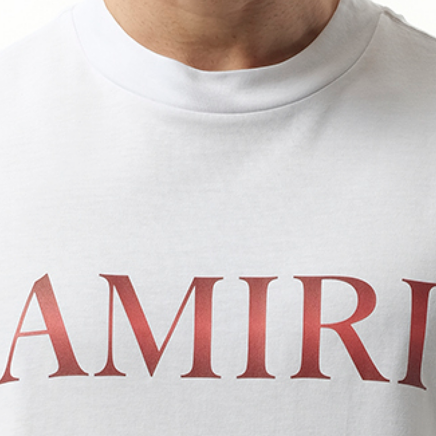 Amiri Core Gradiant T-Shirt in White/Red