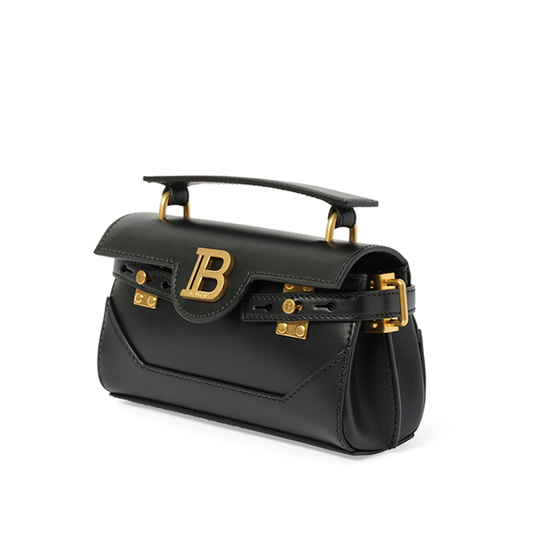 B-Buzz 19 Calfskin Crossbody Bag in Black