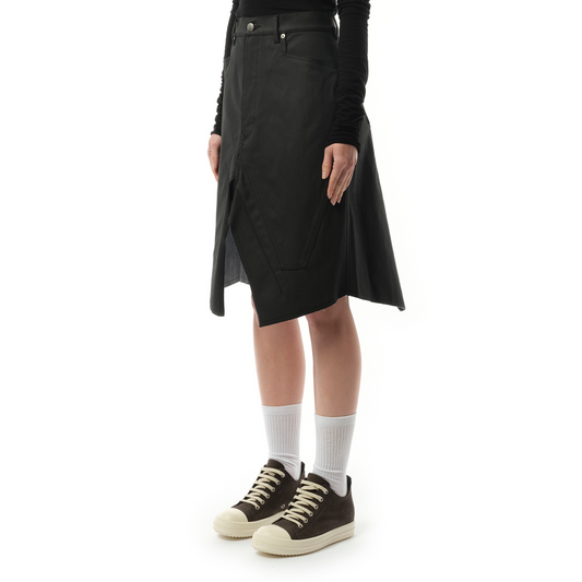 Slivered Skirt in Black