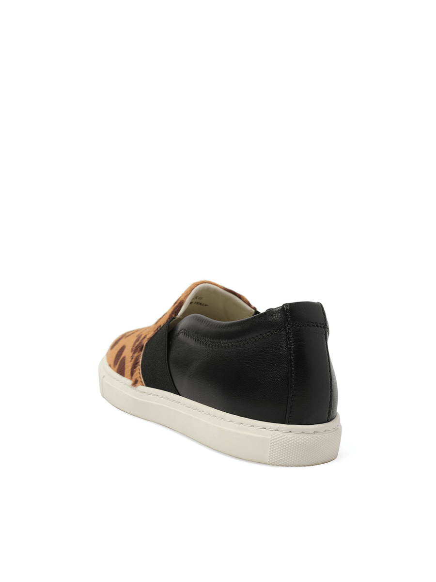 Pull On Sneaker in Natural Back View | LANVIN