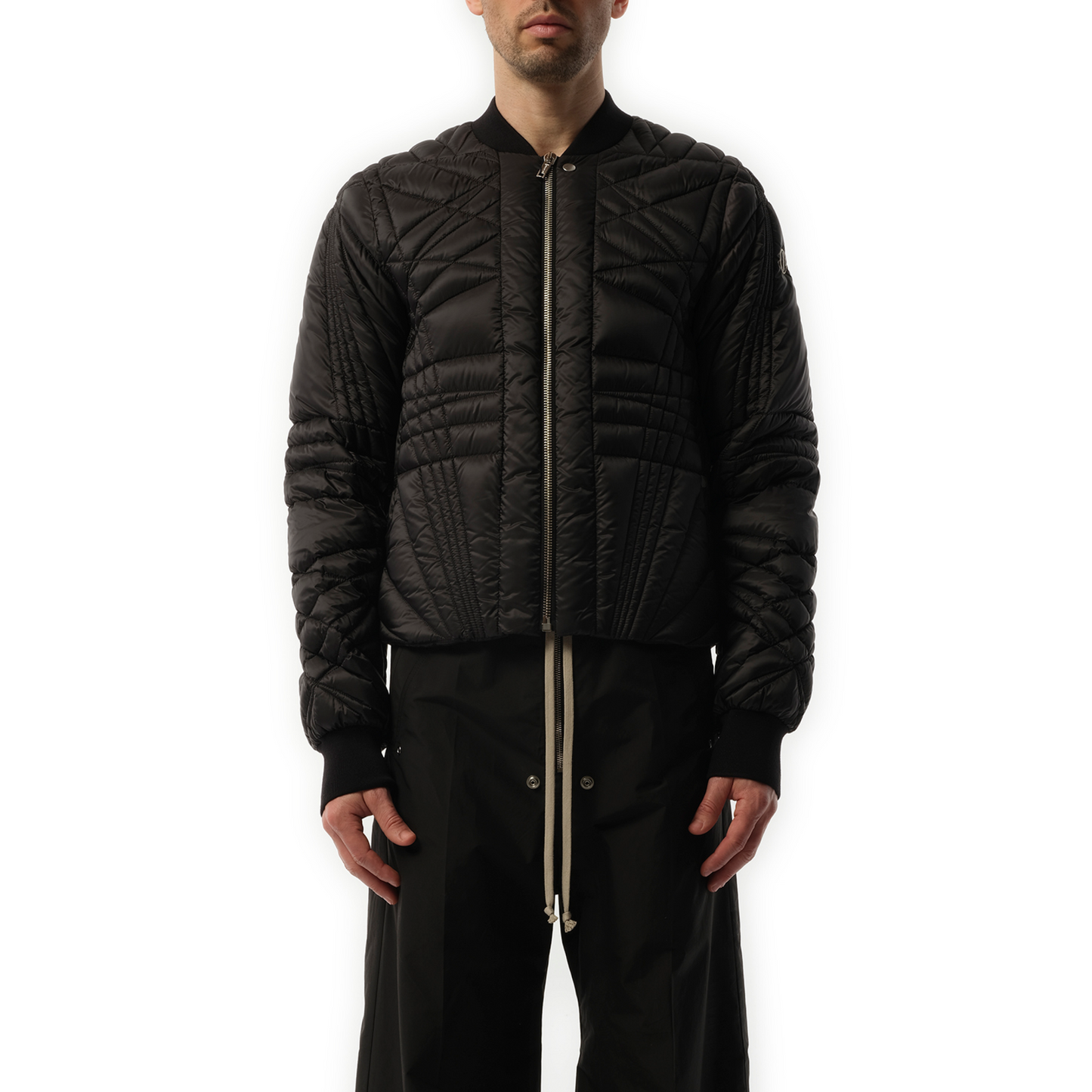 Rick Owens x Moncler Megapenta Flight Jacket in Black