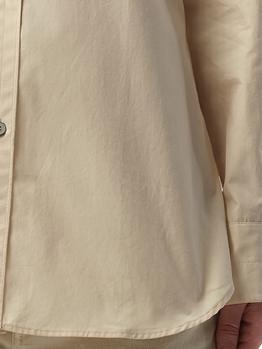 Fitted Shirt in Light Cream