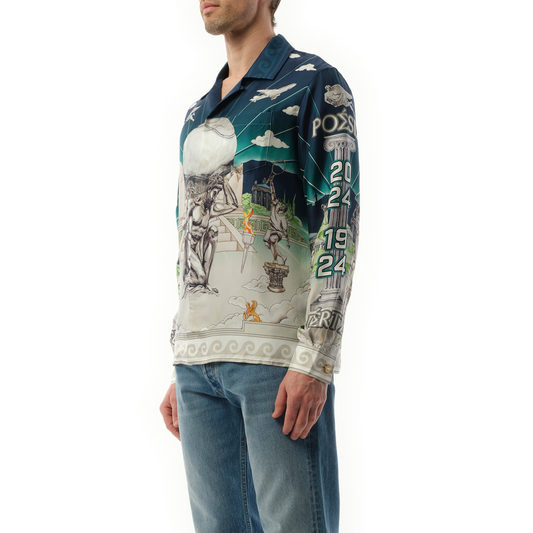 Temple of Sports Long Sleeve Shirt in Multicolour