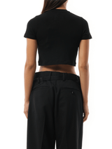 Doublet Japanese Fan-Service Neon Paint T-Shirt in Black