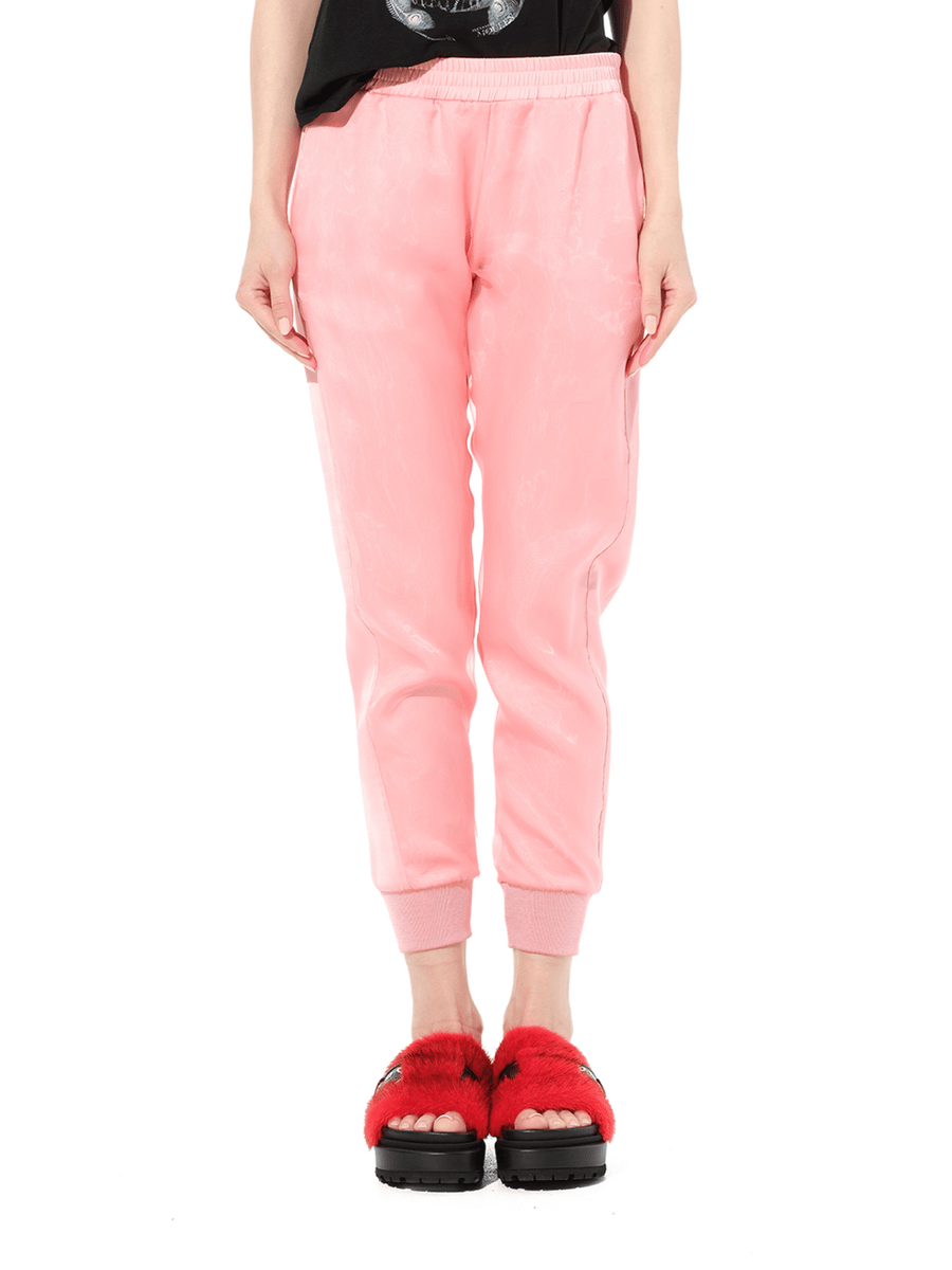 Satin Organza Jogger in Anemone