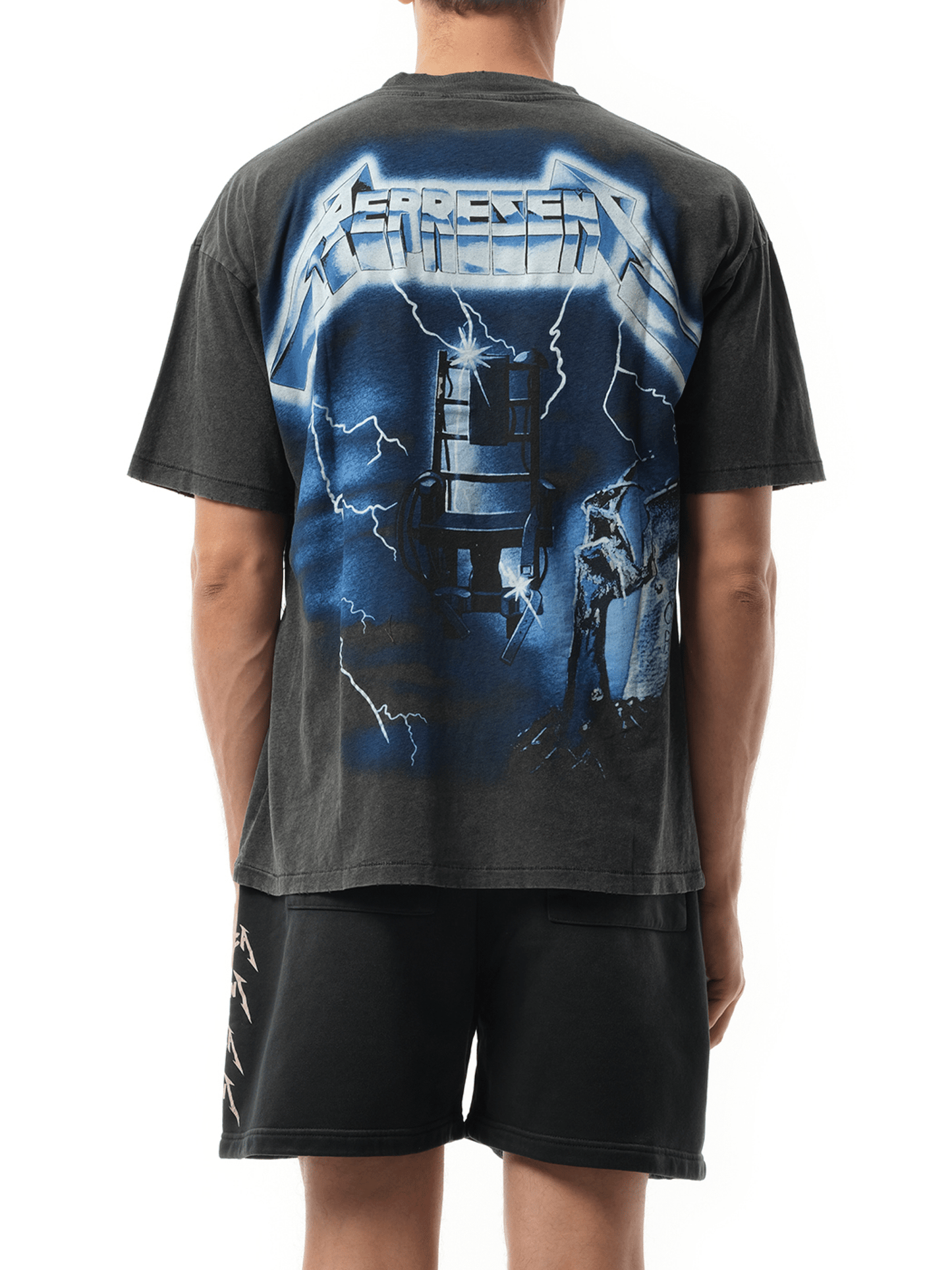 Represent Metallica Ride The Lightning T-Shirt in Vintage Grey