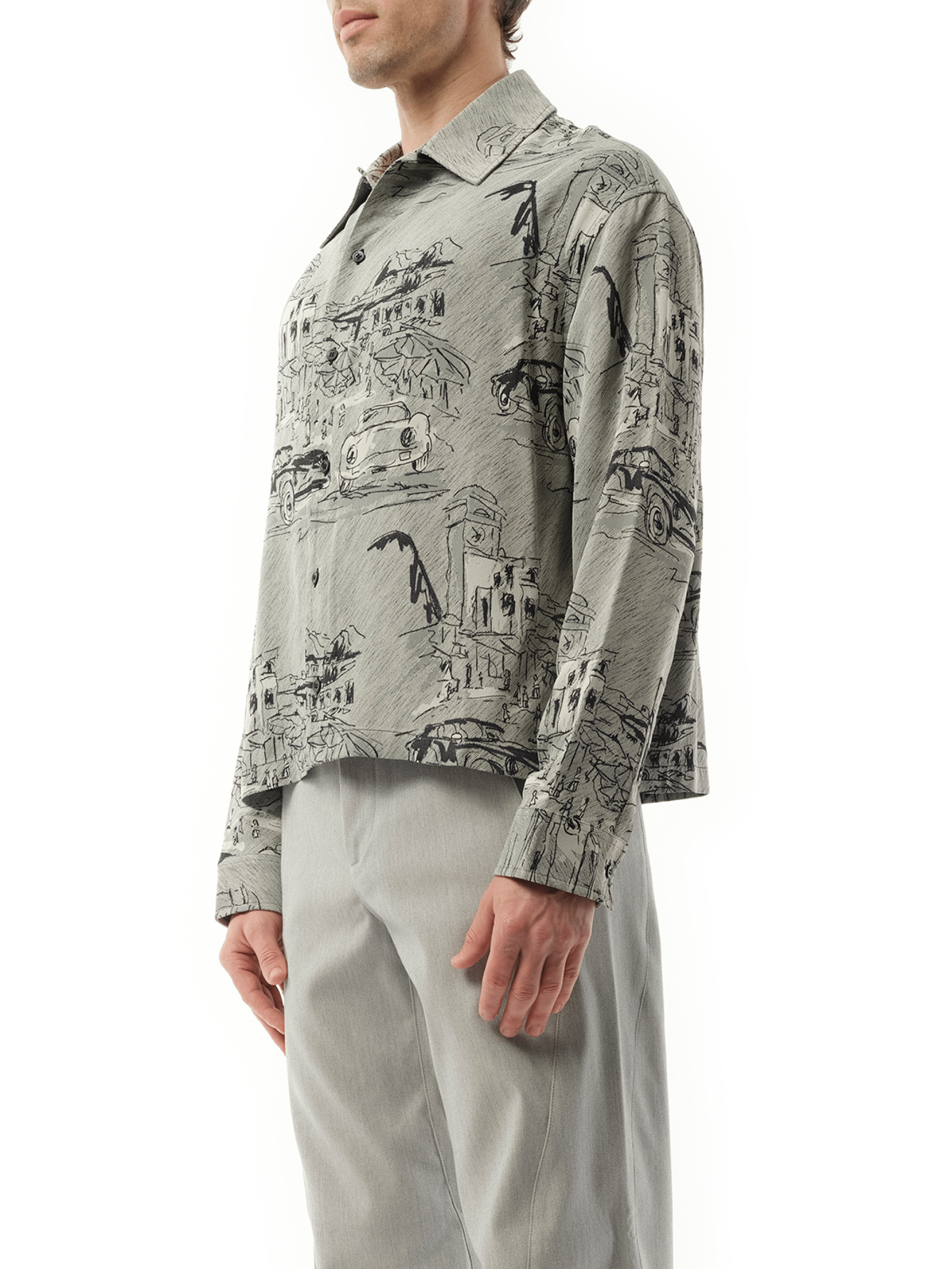 La Chemise Corto Capri Cars 灰色款