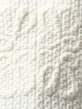 Loewe Cable Anagram Sweater in White