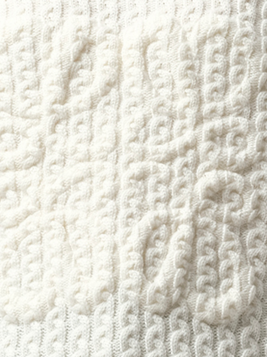 Loewe Cable Anagram Sweater in White