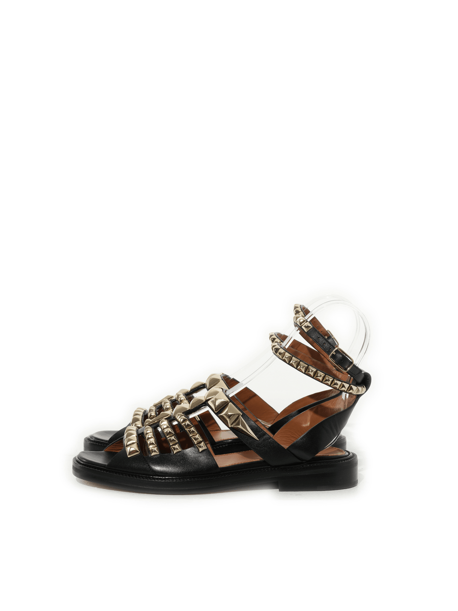 Gladi Flat Sandal in Black