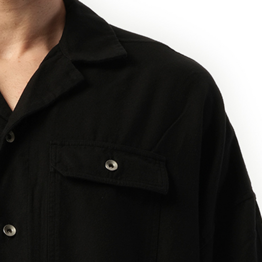 Magnum Tommy Flannel Shirt in Black