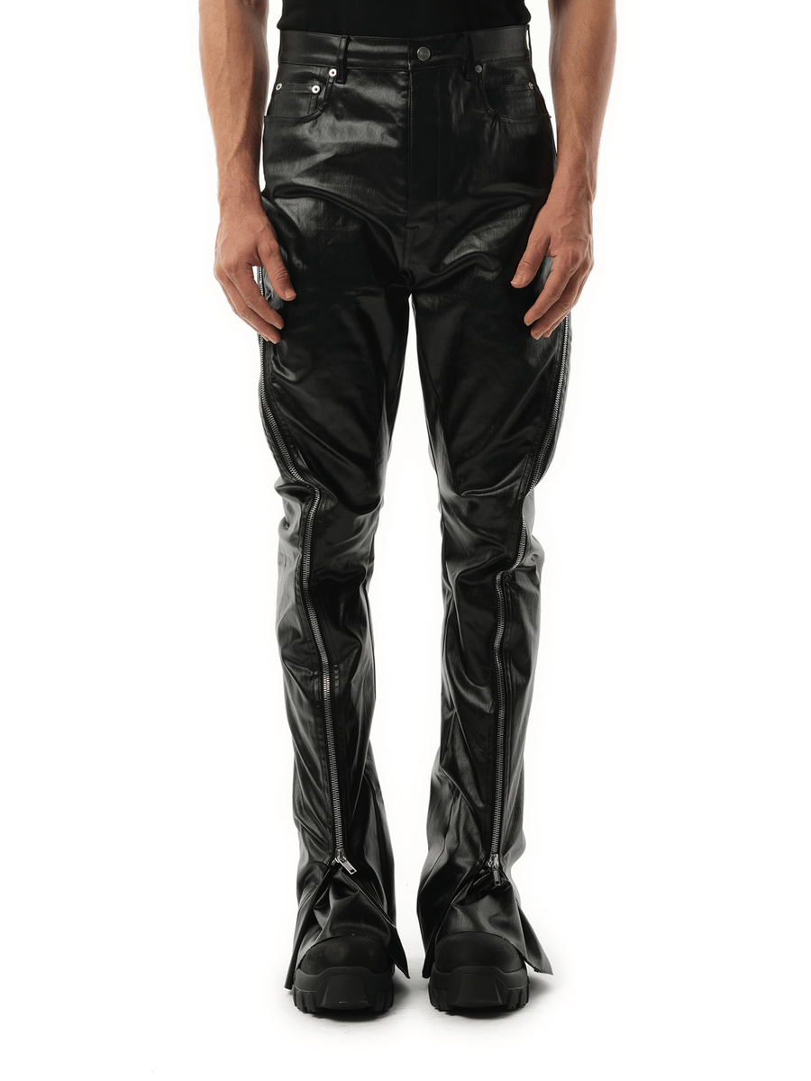 Rick Owens Coated Denim Bolan Banana in Black