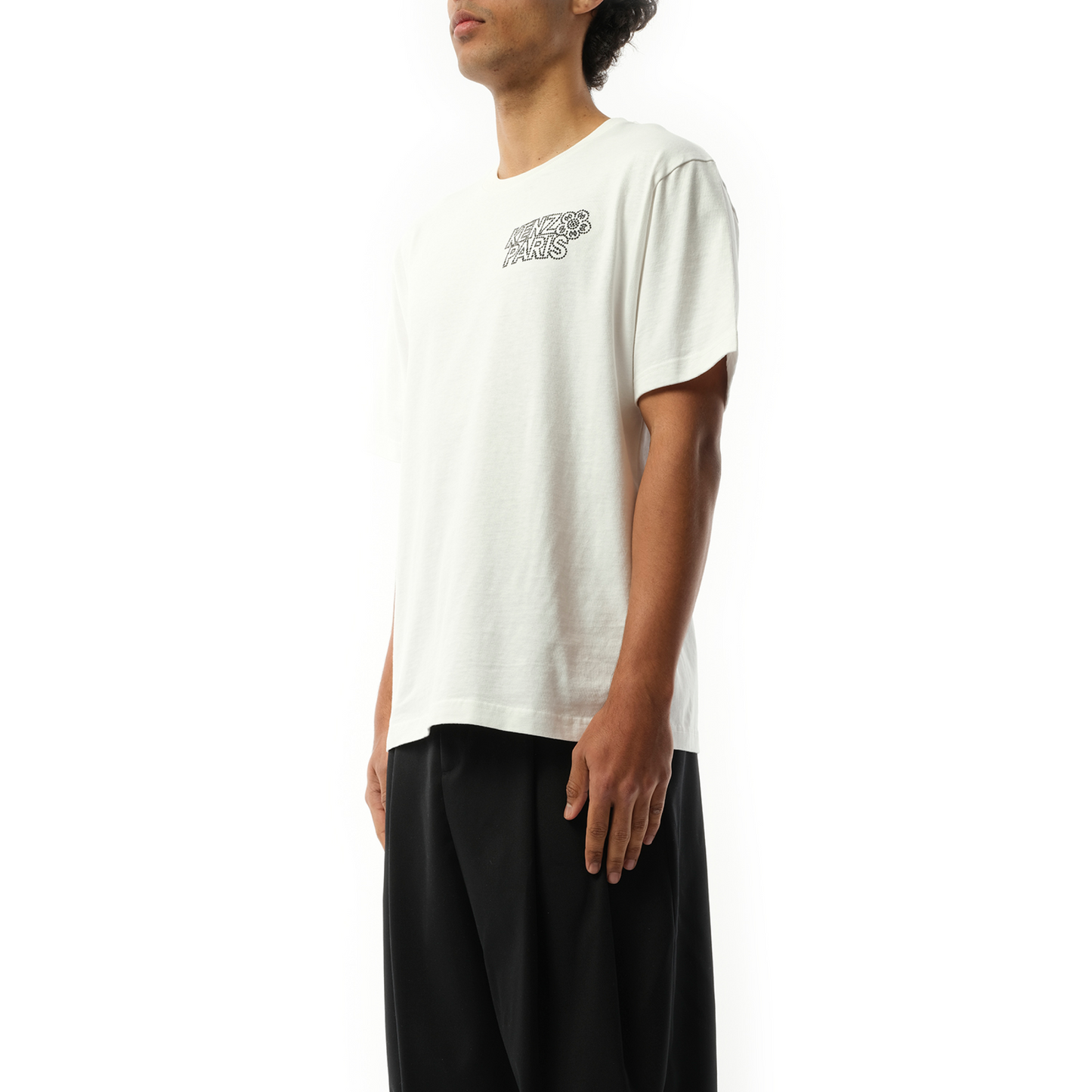 Constellation Embroidered Oversize T-Shirt in Off White