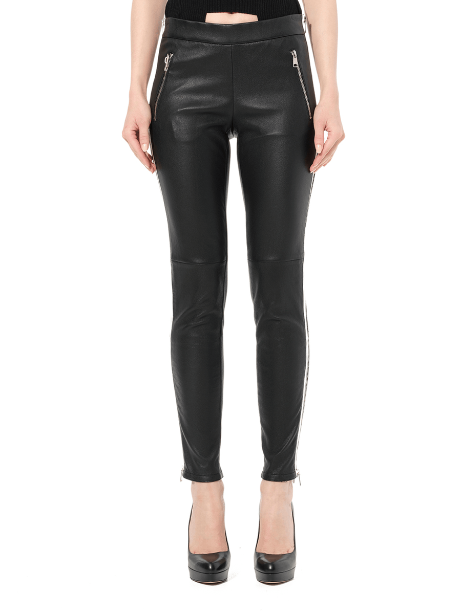 Leather Leggings in Black