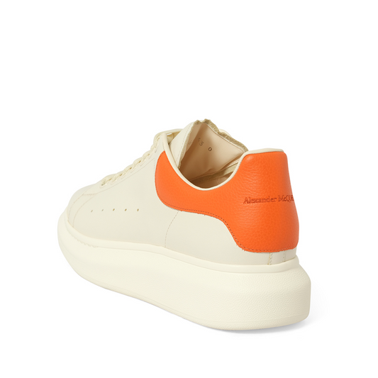 Larry Oversized Sneaker in Off White/Orange