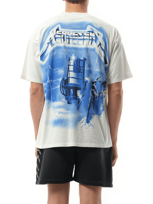 Represent Metallica Ride The Lightning T-Shirt in Flat White