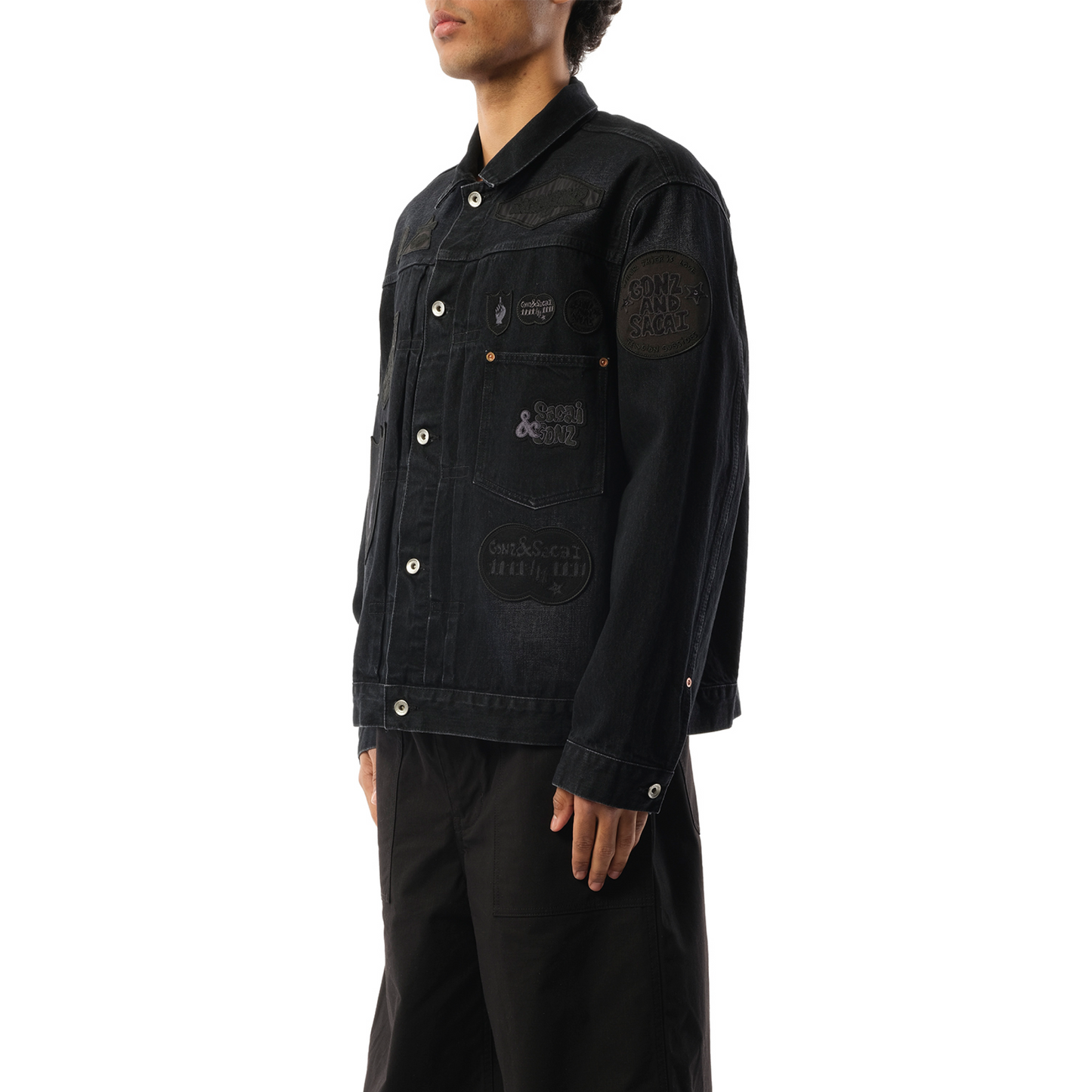 Sacai Gonz Denim Jacket in Black