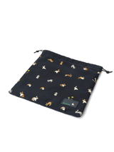 Loewe Bunnies Drawstring Pouch in Deep Navy