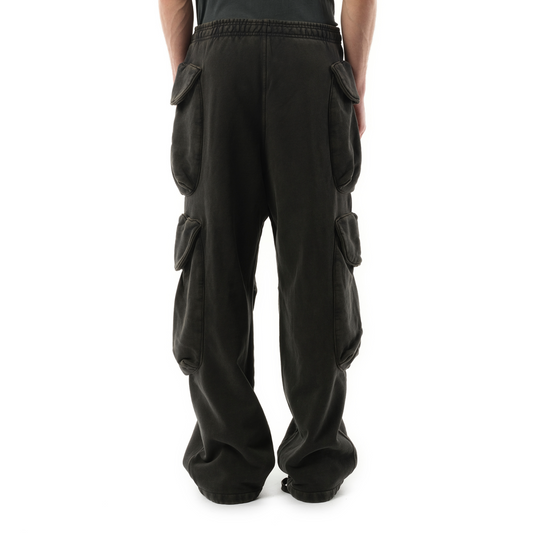 Heavy Gocar Sweatpants in Washed Black