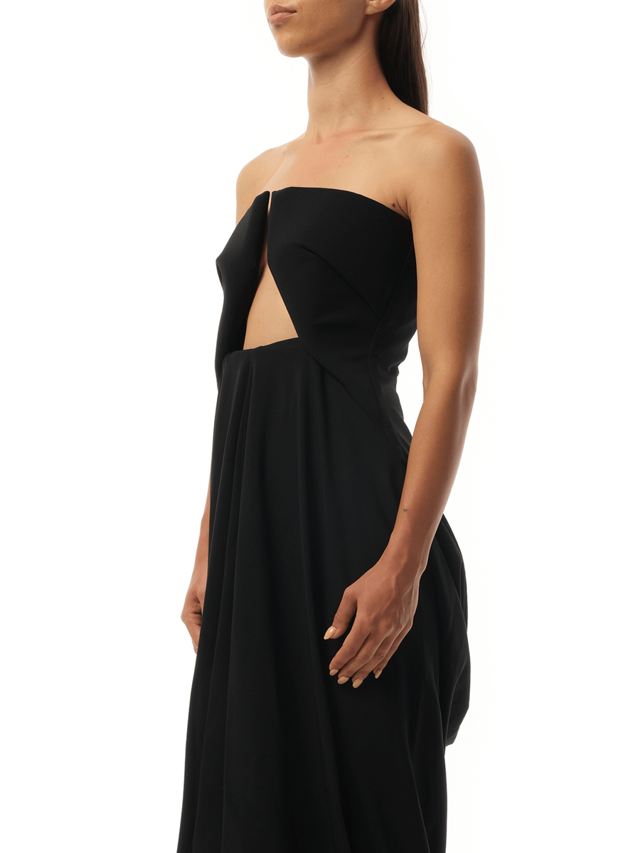 Rick Owens Amphora Prong Gown in Black
