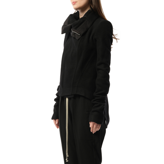 Naska Biker Wool Jacket in Black