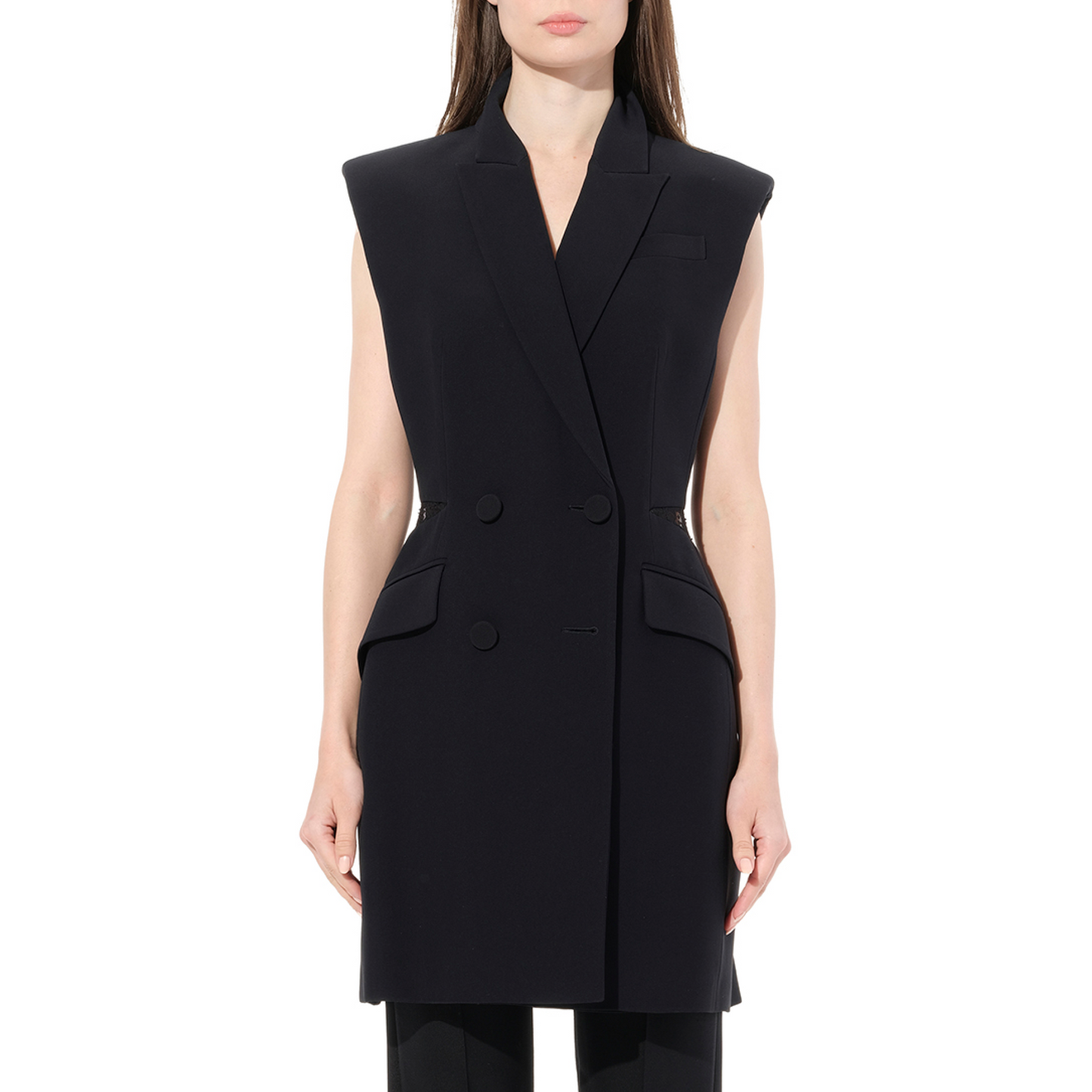 S/Less Bomber Jacket Dress in Black