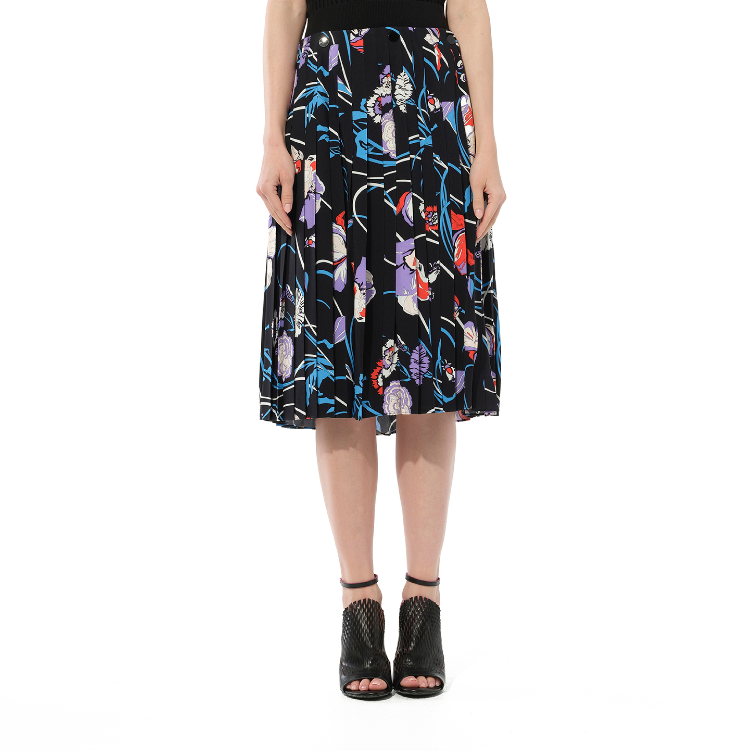 Floral Skirt in Celeste