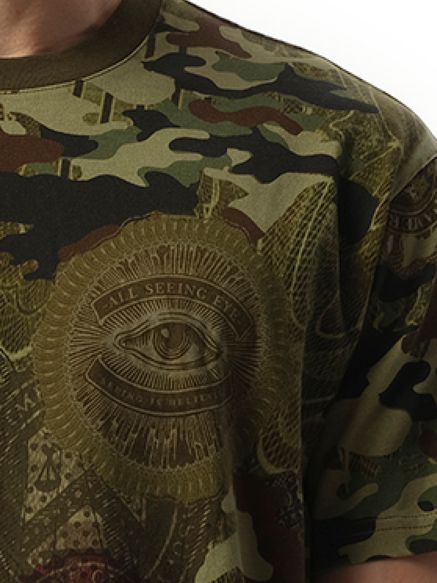 Podium Dollar T-Shirt in Khaki