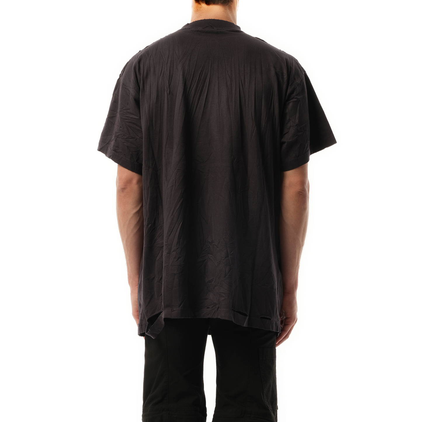 Planet Earth Oversized T-Shirt in Washed Black