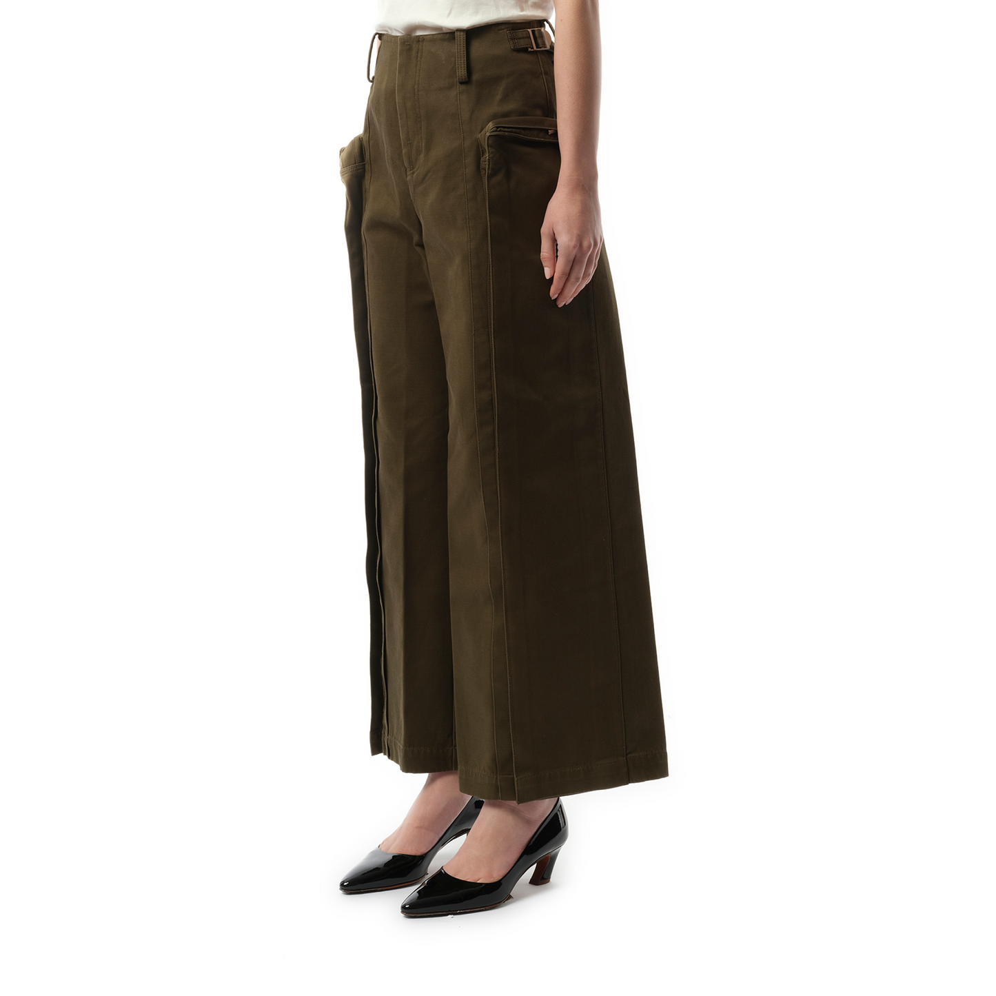 Oversized Cargo Pants in Olive